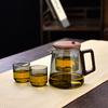 Tetera estilo chino para hacer té en casa resistente a altas temperaturas a prueba de explosiones tipo prensa cafetera automática para separación de té taza de lujo que se agita