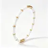 Suministro Exclusivo Transfronterizo de Pulseras Impermeables de Acero Inoxidable Electroplateadas al Vacío, Pulseras de Acero Ecológicas Que No Se Desvanecen, Pulseras de Acero de Titanio Estilo Bambú