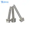 Tornillo autorroscante de hexágono exterior con arandela de acero inoxidable 41004 con almohadilla de PVC, cola de milano