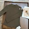 Mi Zile 2024 Nuevo Americano Lijado Invierno Manga Larga Cuello Medio Alto Europeo y Americano Hermosa Chaqueta Pequeña para Otoño e Invierno