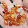 Vaso de Ágata Cártamo Hielo Cuentas Sueltas de Jade Calcedonia con Agujero Central Florero Estéreo Pulsera Collar Cuentas de Buda Cuentas para Joyería