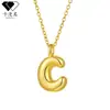 Ka Manqi Joyería Apilada Nueva Transfronteriza Simple y Personalizada Collar de Oro con 26 Letras Exclusivo de Tk Jewelry en Amazon
