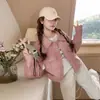 Nuevo Abrigo Rosa de Estilo Coreano de Alta Gama para Mujer, Temporada Primavera/Otoño 2026, Estilo Dulce, Versátil Corto para Personas Petites