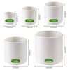 Maceta decorativa rellenable integrada por moldeo por soplado, maceta de plástico cilíndrica para sala de estar, jarrón decorativo para plantas artificiales