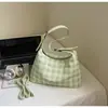 Bolso Nube Súper Popular de Nicho, Bolso Cuadros Retro Versátil Casual Nuevo, Bolso de Hombro Cruzado Elegante de Gran Capacidad para Mujer