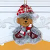 Decoraciones Pequeñas Colgantes de Árbol de Navidad Nuevas Transfronterizas Colgante de Navidad para Personas Mayores Muñeco de Nieve Reno Decoración de Ventana Adornos Colgantes