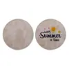 Posavasos de PU de transferencia térmica de cuero de color, material en blanco, posavasos de PU de sublimación de cuero resistente a altas temperaturas, material blanco puro