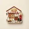 Meow Panadería IncreíbleImpresión 3D de Resina Magnético de Refrigerador con Relieve Souvenir Creativo Estilo Magnético Decorativo Personalizado