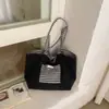 2026 Nova Bolsa Tote Grande Estilo Coreano Estilo Ins para Mulheres, Bolsa de Ombro com Listras Estrela Letra, Bolsa Versátil para o Dia a Dia