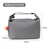 Bolsa Térmica Portátil para Marmita, Bolsa de Almoço Espessa de Quatro Camadas, Bolsa Tote Térmica Impermeável de Grande Capacidade