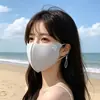 Máscara de Proteção Solar de Seda Gelada de Verão, Ampliada e Alargada, Especialmente Projetada para Rostos Grandes, Anti-UV, Respirável, Amigável para as Orelhas, Máscara de Sombreamento Fina