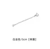 Pulsera Collar Cadena Extensible de Plata de Ley S925 Cadena Ajustable Bucle Simple Bucle Doble Extensión de Doble Hebilla Accesorios para Joyería DIY