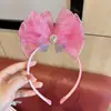Diadema de mariposa súper de hadas transfronteriza tocado de princesa para niños lazo tridimensional con pasador de diamantes