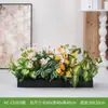 Hc-Cd3Arranjo de Floreira de Planta Verde Simulada Divisória de Plantas Combinação Decoração de Paisagismo com Flores Artificiais Flores Artificiais