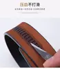 Cinturón de piel de cerdo para hombre, corte de piel de vaca entera, cinturón automático conjoined, suministro para puestos de feria de running Jianghu para hombre