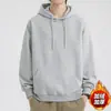 Sudadera con capucha de estilo chino americano de alta calle transfronteriza para hombre, otoño e invierno, forrada de polar, holgada y elegante, sudadera casual para adolescentes