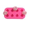 Nuevo molde de silicona serie rosa tamaño grande pequeño DIY hecho a mano chocolate azúcar mousse pastel decoración molde