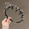Tiara de Cristal Luxuosa para Mulheres com Testa Alta e Coroa Alta, Presilha de Cabelo Dentada, Acessório de Cabelo da Moda de Alto Padrão