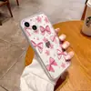 Precio Especial Producto Nuevo Funda para Teléfono Móvil Flor de Lazo Rosa Transparente Suave Adecuada para Iphone17/18Pro Modelo Delgado y Ligero