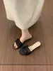 Sandálias Slip-On Abertas com Laço de Renda Estilo Doce para Meninas, Novas Sandálias de Verão Deslumbrantes Estilo Francês para Mulheres 2026