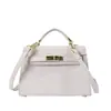 Bolso bandolera de hombro retro de lujo ligero para mujer, moda 2026, nuevo bolso cuadrado tipo Kelly coreano, simple