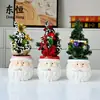 Artesanato Escandinavo Novo de Natal Papai Noel Vasos de Cerâmica para Flores de Natal Exportação Exportação Vasos de Flores Árvore de Natal