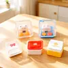 Nueva caja de almacenamiento abrible estilo linda y femenina manualidad de resina colorida mini juguete de comida adorno de exhibición venta al por mayor