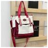 Bolso Cruzado Versátil de Alto Contraste de Color, Estilo Trendy Ins, Estilo Fresco, Clase Estudiantil, Para Ir al Trabajo, Bolso de Arreglos, Bolso Tote