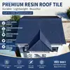 ASA Teja de Resina Nueva Imitación Teja Antigua Alero Villa Casa de Autoconstrucción Edificio de Fábrica Uso en Construcción de Techos Fábrica de Tejas de Plástico