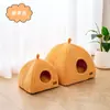 Nido cálido de invierno para gatos perrera para mascotas perrera para cachorros yurt casa para gatos de sueño profundo suministros para mascotas cerrados