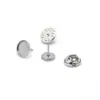 Ventas Directas de Fábrica, Broche de Acero Inoxidable Transfronterizo, Pin de Insignia con Base Redonda, Accesorios de Broche para Joyería