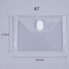 Transparente A4 Velcro File Bag A5 Horizontal Envelope Bag A6 Small Bill Storage Bag A7 Waterproof and Dustproof Certificate Bag