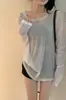Blusa Protectora Solar Estilo Hong Kong para Mujer Ropa de Verano Delgada Estilo Coreano chic Camiseta de Seda de Hielo Verde Holgada de Moda Top de Manga Larga