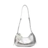 Bolsa de Mão Feminina com Textura Única Verão 2025 Nova Bolsa Simples Formato Dumpling Moda Bolsa de Ombro Bolsa Transversal