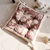 Almofada Simples e de Alta Qualidade para Cadeira, Almofada Grossa para Assento de Sala de Estar de Luxo Leve, Almofada para Cadeira com Estampa Vintage de Plantas e Flores
