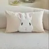 Capas de Almofada de Páscoa da Série Simples Popular da Temu com Estampas de Coelho Fofo Capas de Almofada de Sofá Decoração de Feriado