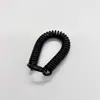 Anillo de Aleación Personalizado Cuerda de Resorte Llavero de Resorte Cuerda Retráctil Soporte para Tarjetas Cordón Elástico Llavero Moderno Minimalista