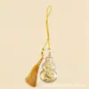 Colgante de Bolsita de Calabaza Dorada para Atraer Riqueza y Bendiciones, Adorno para Colgar en el Coche, Decoración de Entrada, Regalo de Negocio, Artículo de Regalo