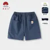 Jingdong shorts de bebé niño verano bolsillo algodón moda versátil azul infantil casual suaves shorts de mezclilla