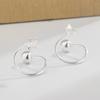 Aretes de estrella giratorios para Mujer Nuevos Diamante Flash pequeños frescos diseño de nicho aretes de rosca de tuerca arete de alta calidad