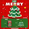 Serie de Árbol de Navidad de Papá Noel Muñeco de Dibujos Animados Modelo Adornos Bloques de Construcción de Micropartículas Juguetes Educativos de Ensamblaje Venta al por Mayor