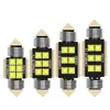 Luz de leitura LED para interior de carro e luz de porta-malas tipo espiral de ponta dupla em estoque 31/36/39/41MM 3030 6smd