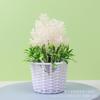 Planta artificial de lavanda en maceta para interior, decoración de escritorio, flores artificiales de plástico, bonsái de espiga de trigo, venta al por mayor