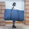 Bolsa para mudanza, Bolsa de embalaje de tela Oxford engrosada, Bolsa tejida, Bolsa de equipaje impermeable engrosada, Bolsa de almacenamiento para edredones, Bolsa para colchón