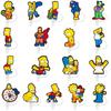 8-10mm Capinha de Palito Desenho Animado Fofo Simpson Tampa de Palito à Prova de Poeira Cobertura Protetora para Canudo de Vidro