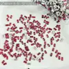 Decoraciones coloridas para uñas tipo mini rectángulo de circón, pedrería brillante en forma de cruz, decoraciones largas para uñas con fondo plano biselado