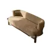 Sofá de Tela de Viento Usado Sofá Recto Pequeño Apartamento Sala de Estar Balcón Chenilla Estilo Diseñador Silla de Sofá Casual