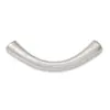 Plata pura 999 vintage tubo liso curvo hecho a mano media pulsera de plata tubo de plata pulsera de plata DIY material accesorio de joyería de plata plata dura 3D