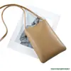Bolsa Vertical para Teléfono Móvil para Mujer, Bolso Cruzado Pequeño, Moda Simple, Suave, de Hombro, Tipo Cubo, Venta al por Mayor