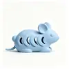 Juguete dispensador de comida para gatos para autoentretenimiento, juguete de silicona resistente a la masticación, juguete para mascotas para moler y limpiar los dientes, juguete educativo de escondite y dispensación de comida